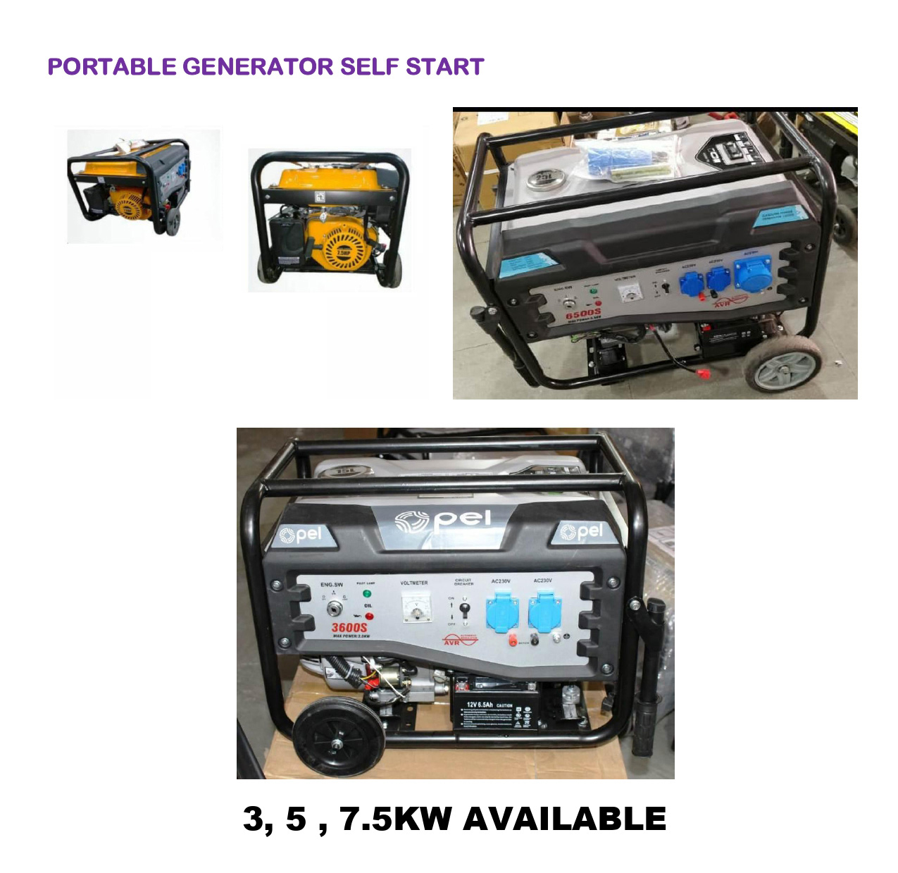 Protable Generator Self Start